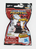 A Star Wars Fighter Blinds Rumble 3-pack blind bag toy package by Hasbro, containing a Super Stormtrooper and 1 pack, shown on a plain light background.