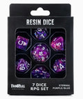 Dice RPG - Fanroll Dice Set Eternal Purple-Blue