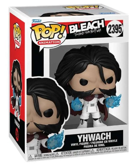 Funko Pop! Bleach Yhwach vinyl figure in its original retail box, number 2395. The box features character artwork and branding for Funko Pop! Animation and Bleach.