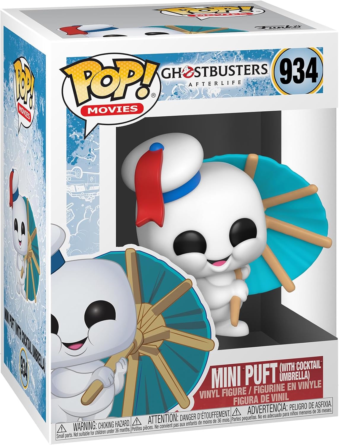 Funko - Ghostbusters: Afterlife - Mini Puft (With Cocktail Umbrella) #934