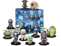 Funko Star Wars Mystery Minis display box with 12 small Star Wars character figures arranged in front on a white background.