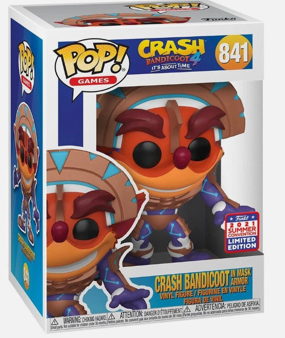 Funko - Crash Bandicoot Its About Time - Crash Bandicoot in Mask Armor # 841