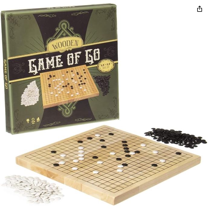 Game of Go Set - Natural Wood Board
