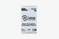 Bandai Namco Gundam Card Game Store Tournament Participation Pack 01 card pack in its original white packaging, featuring black text and logos.