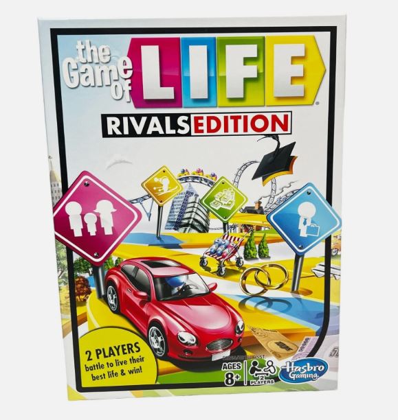 Hasbro Gaming The Game of Life Rivals Edition Board Game 2 Players Battle