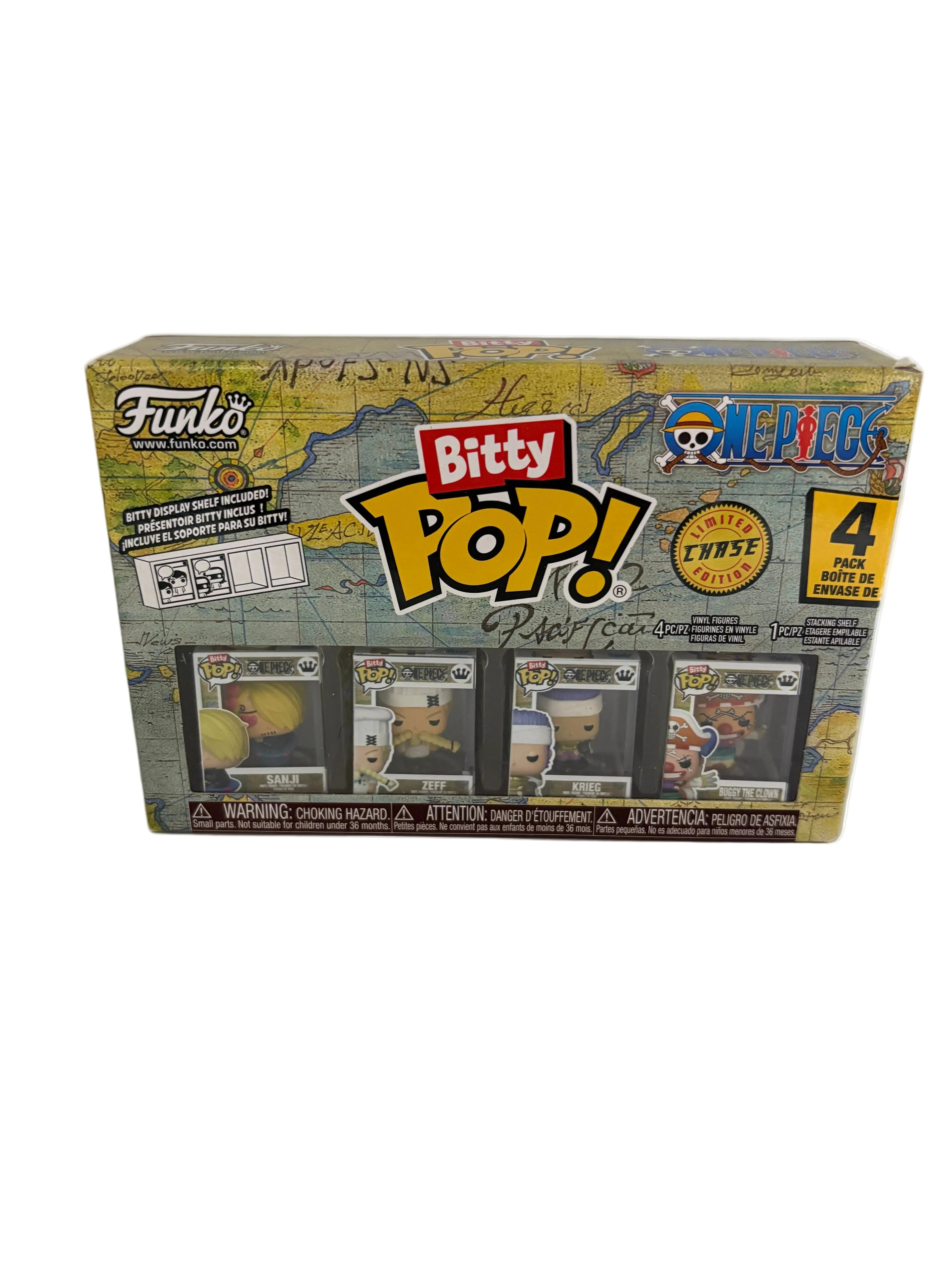 Funko Bitty Pop! - One Piece Sanji, Zeff, Krieg, Buggy the Clown