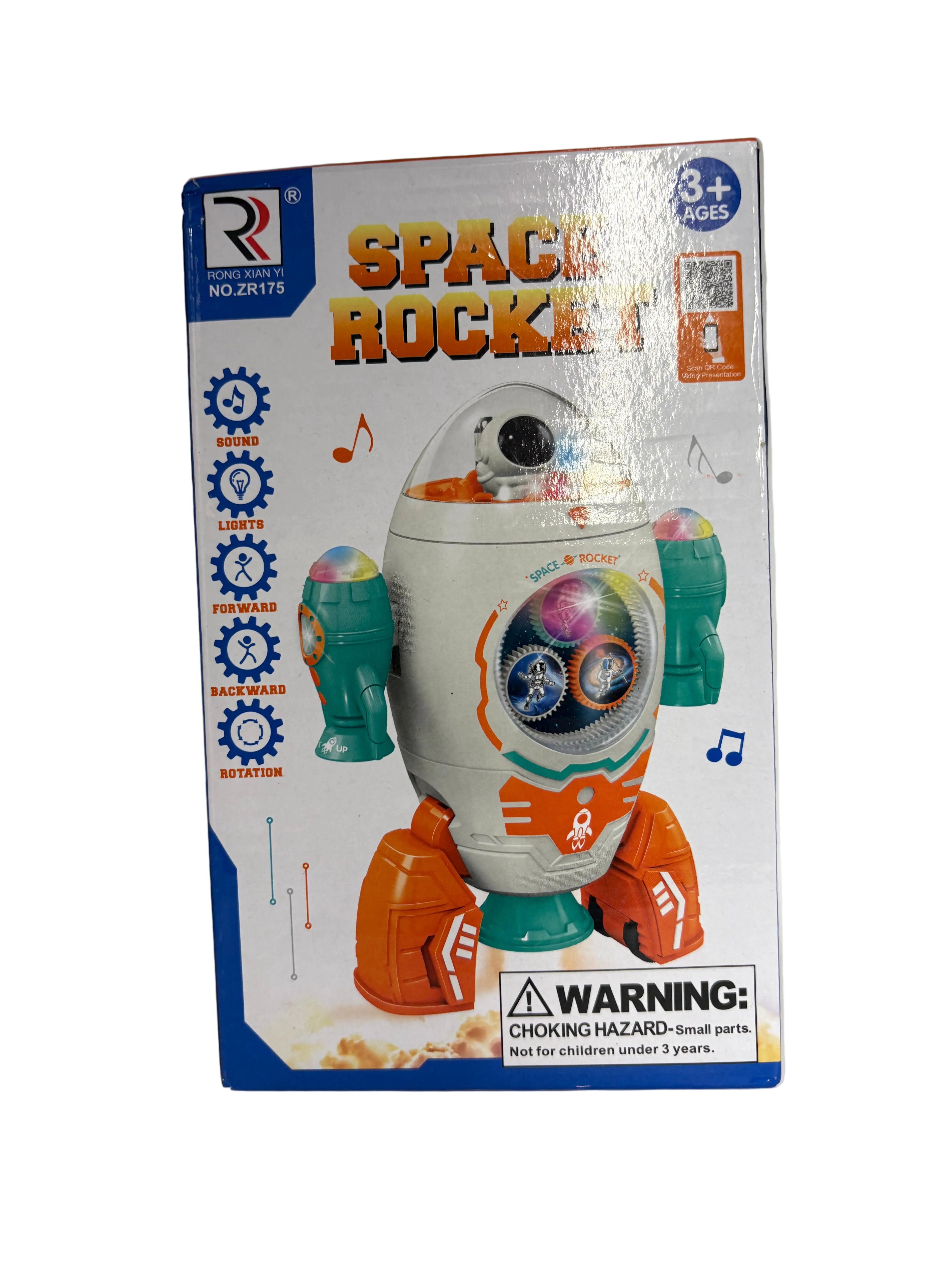 Space Rocket Omni-Directional Rotation Keep Rotating