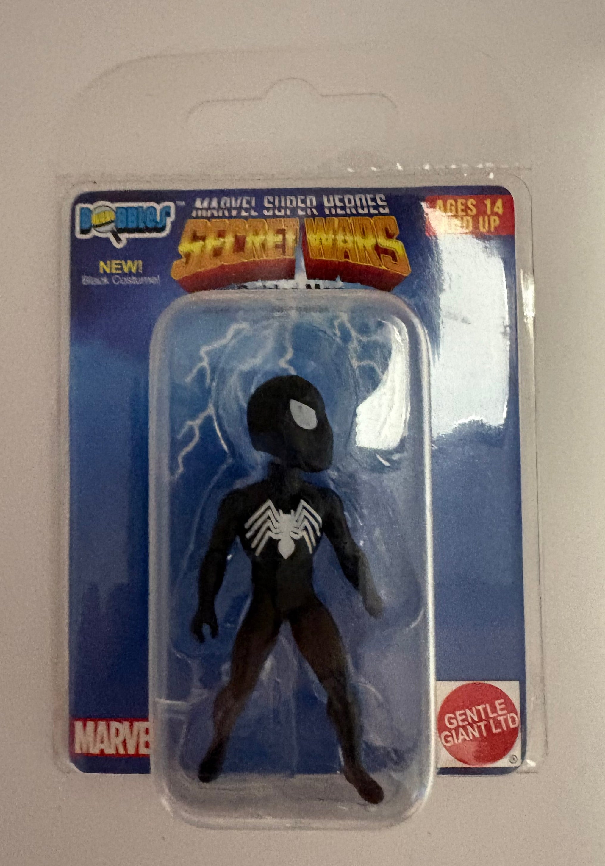 MicroBobbles  Marvel SuperHeroes Secret Wars - Spiderman black suit