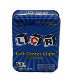 LCR Metal Tin Dice Game
