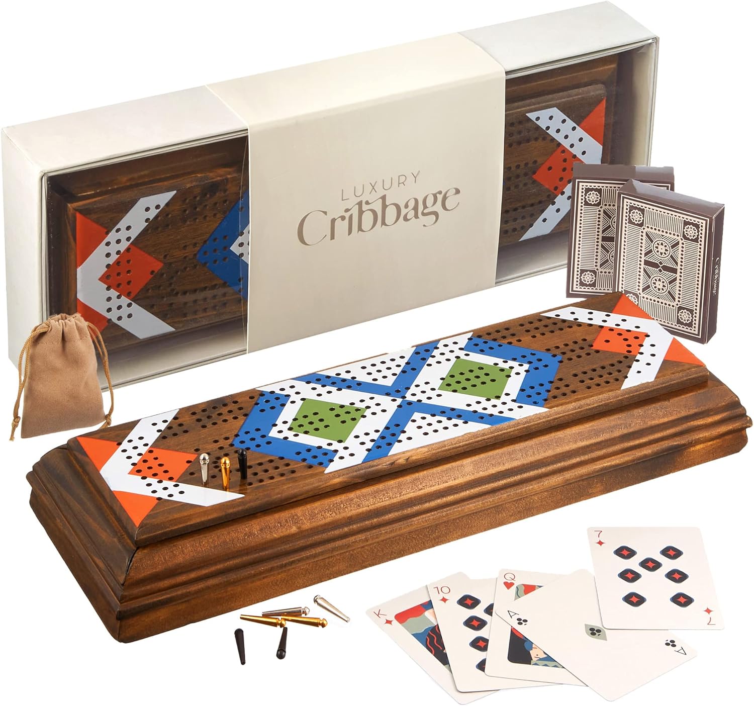 Luxury Cribbage - Unique Wooden Board Game