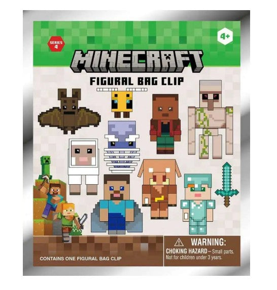 Minecraft - 3D Figural Bag Clip Series 4 Mystery Pack
