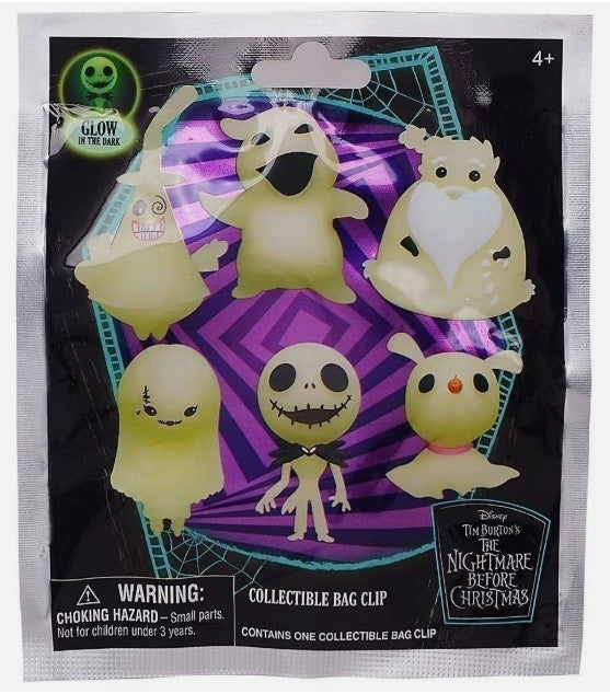Nightmare Before Christmas Mystery Glow-in-the-Dark Bag Clip