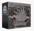 Pokémon Trading Card Game Elite Trainer Box Mega Evolution Pitchblack edition, featuring a dark gray and black box with a stylized Pitchblack illustration and the Pokémon logo.