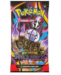 A Pokémon Trading Card Game Mega Evolution Pitch Black booster pack, featuring a colorful, highly detailed card art illustration with the Pitch Black character and the official Pokémon logo.