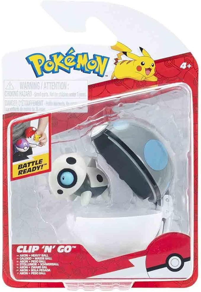 Pokémon - Clip 'N' Go - Aron With Heavy Ball