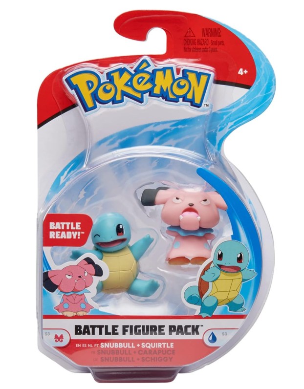 Pokémon - Snubbull & Squirtle - Battle Figure Pack
