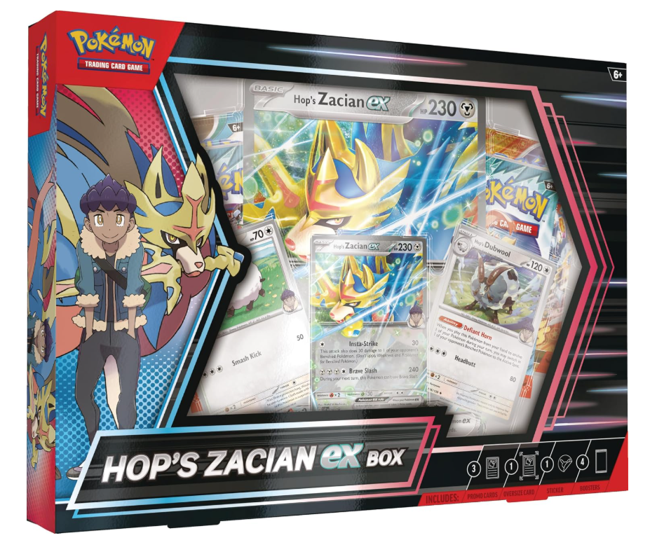 Pokemon TCG - Hop’s Zacian ex Box