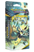 Pokémon Trading Card Game Unbroken Zeraora deck box, featuring artwork of the Zeraora electric type Pokémon on the front packaging.