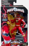 Saban's Power Rangers Dino Thunder Red Ranger Dinotruck Limited Edition action figure in its original window box packaging, featuring a red and gold figure with a Megazord accessory.