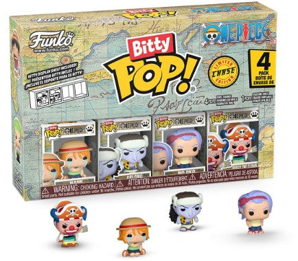 Funko Bitty Pop! - One Piece Nami, Arlong, Nojiko, Buggy the Clown