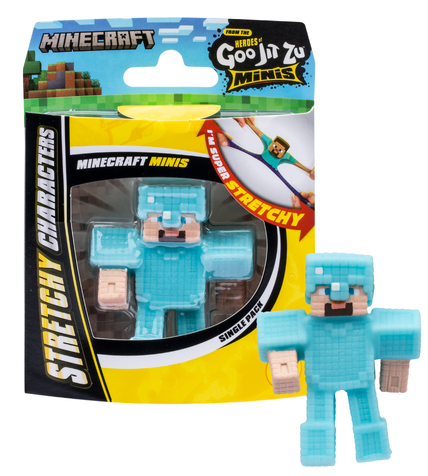 Goo Jit Zu minis Minecraft Steve in Diamond Armor