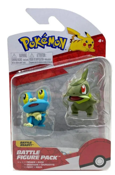 Pokemon Battle Figure Pack - Froakie and Axew