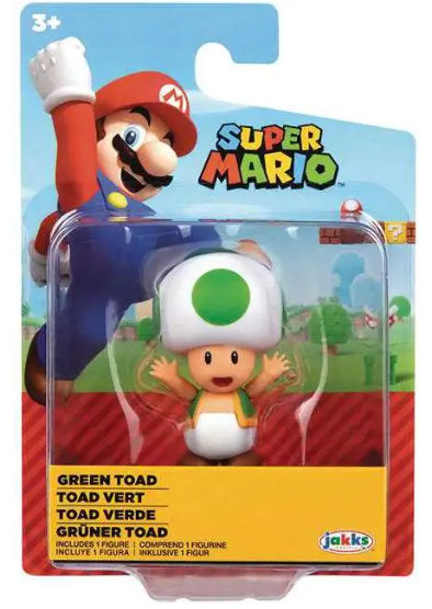 Super Mario - Green Toad Figure