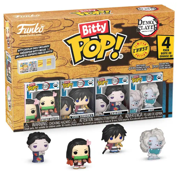 Bitty Pop! - Demon Slayer - Nezuko Kamado, Giyu Tomioka, Tamayo, Tanjiro With Noodles