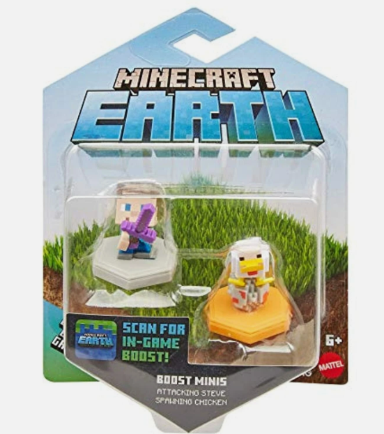 Minecraft Earth - Boost Minis - Attacking Steve Spawning Chicken