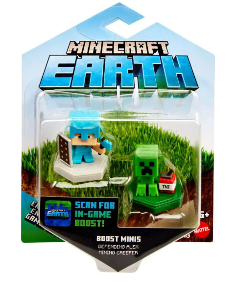 Minecraft Earth - Boost Minis - Defending Alex Mining Creeper
