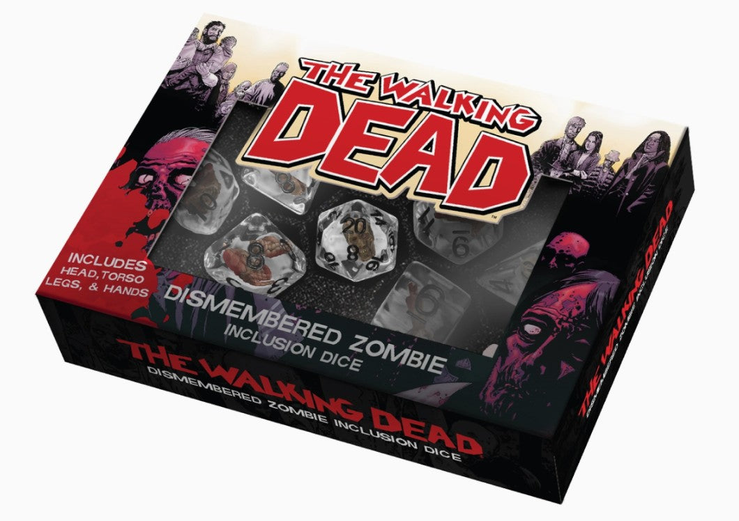 The Walking Dead Dismembered Zombie Resin Poly Dice Set