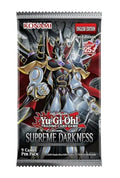 Yu-Gi-Oh! Trading Card Game English Edition 1st Edition 25th Anniversary Supreme Darkness 9 card pack, featuring a silver and black anime character on the front.
