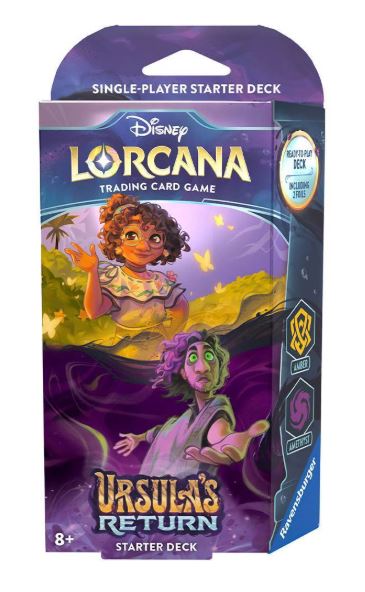 Disney Lorcana Trading Card Game: Ursula's Return Amber and Amethyst Starter Deck