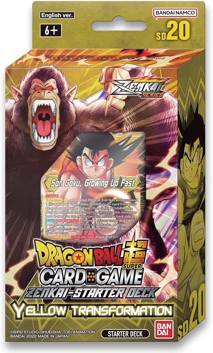 BANDAI - Dragon Ball Super CG - Zenkai Series Starter Deck (SD20) - Yellow Transformation