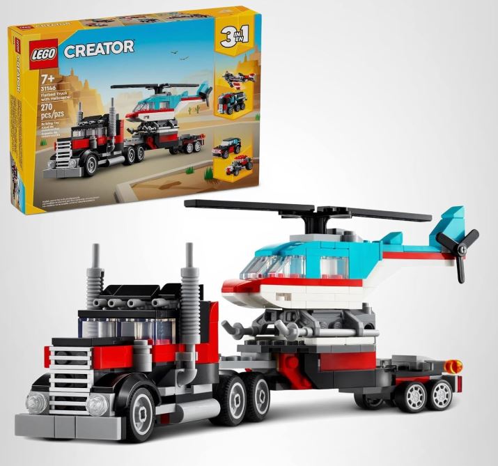 LEGO - Creator - Flatbed Truck With Helicopter