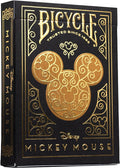 Disney Mickey Mouse Inspired Black and Gold Playing Cards by Bicycle