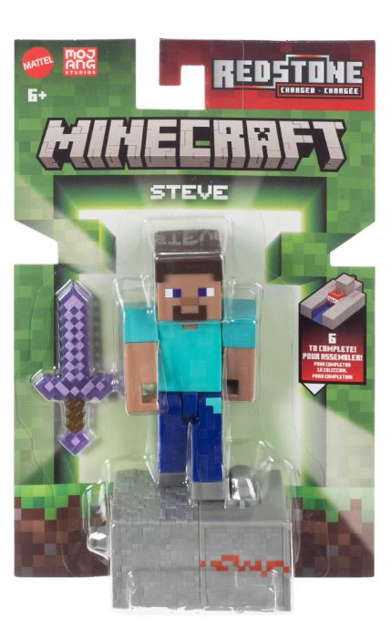 Minecraft Redstone Charged Steve - Mattel