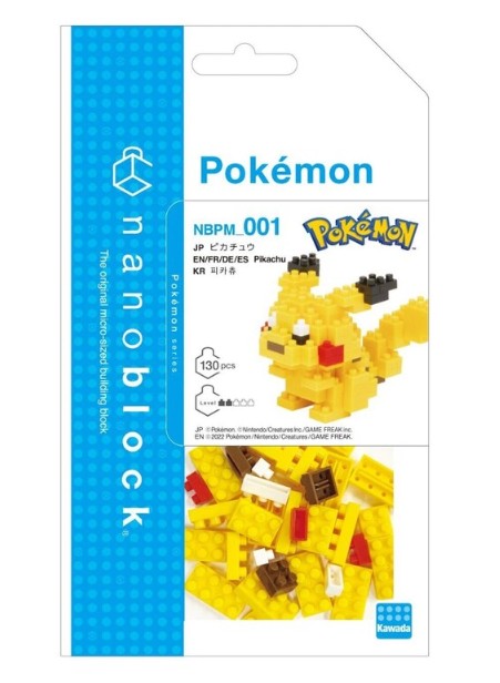 Authentic Pokémon DIY Nano Building Blocks Kit - Pikachu