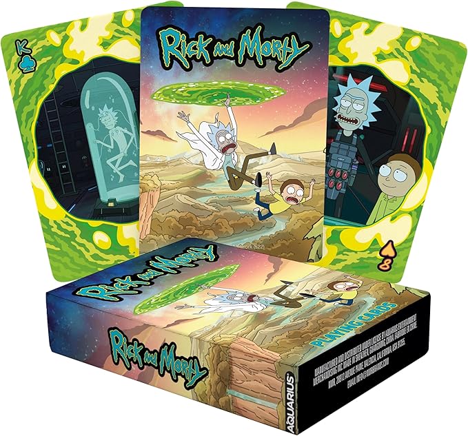 Aquarius Rick and Morty Playing Cards Standard Size – Themed Novelty Deck