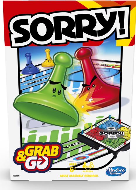 Sorry! Grab & Go Board Game - Hasbro