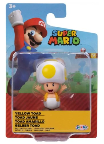 Super Mario 2.5inch Action Figures - Yellow Toad