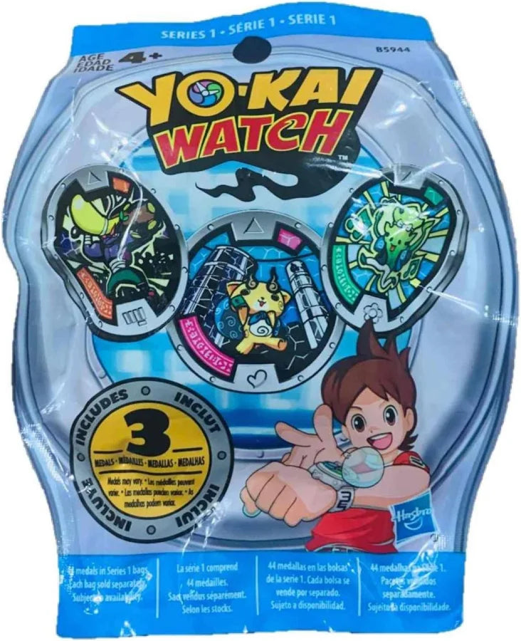 Hasbro Yo-Kai Watch Series 1 Blind Bag of 3 Medals